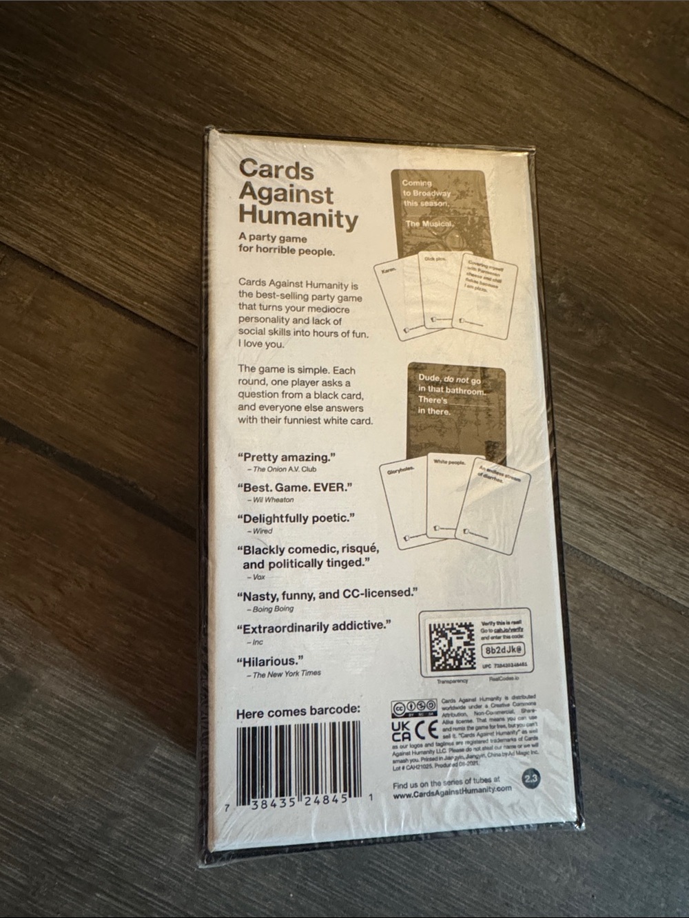 Cards Against Humanity Party Game - Picture 2 of 2